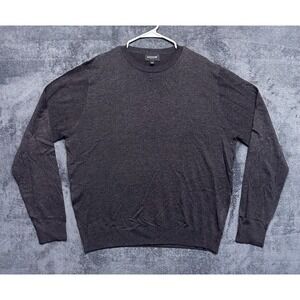 Duchamp Jumper Sweater Mens 2XL Dark Gray Wool Blend Crew Neck Super Soft Casual